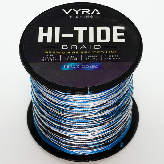 HI-TIDE X4 Braided Fishing Line – Blue Camo
