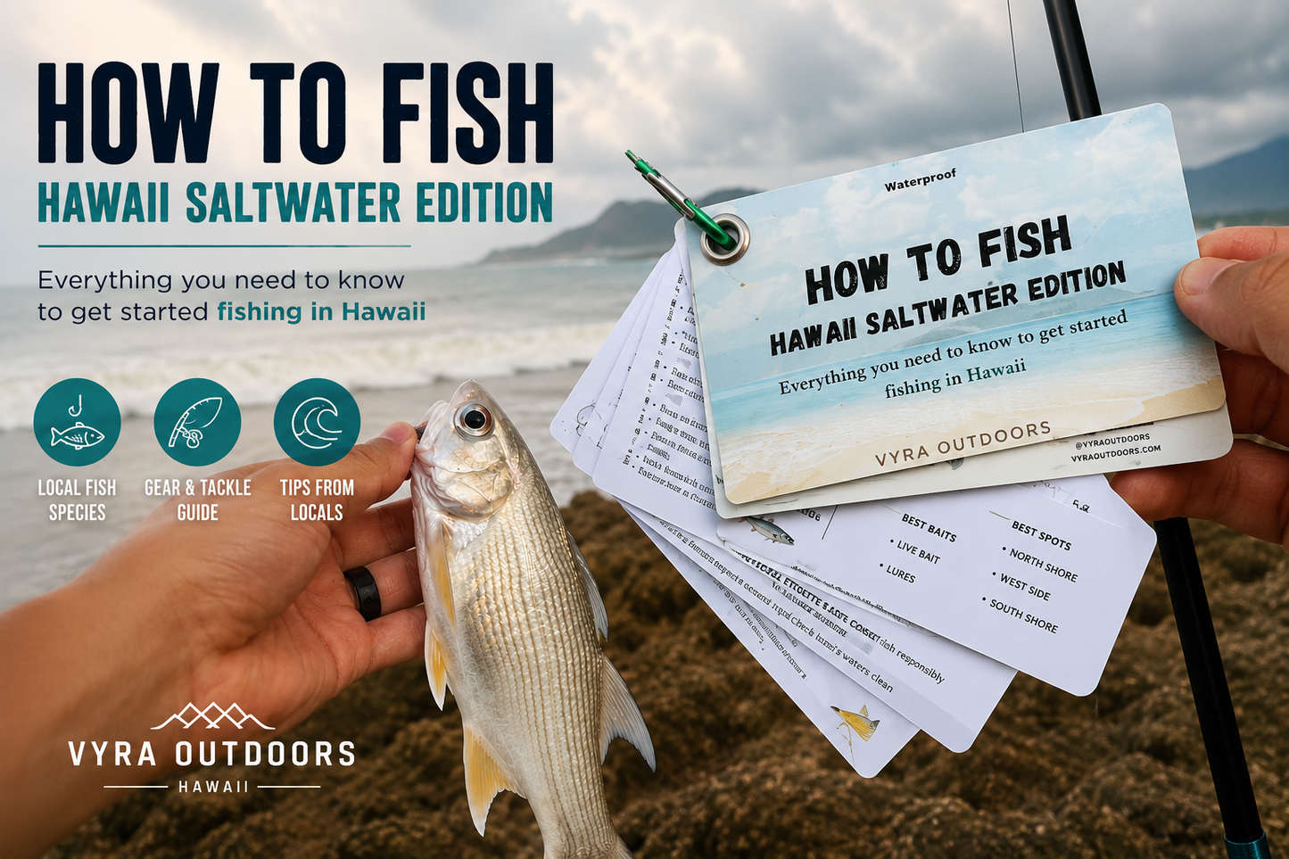 VYRA Hawai'i Edition Fishing Tutorial Guide Cards