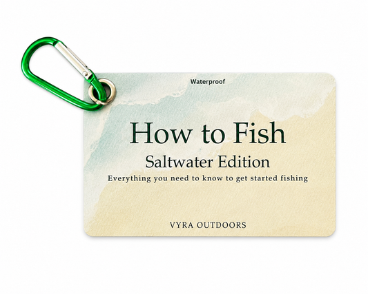 VYRA Saltwater Edition Fishing Tutorial Guide Cards