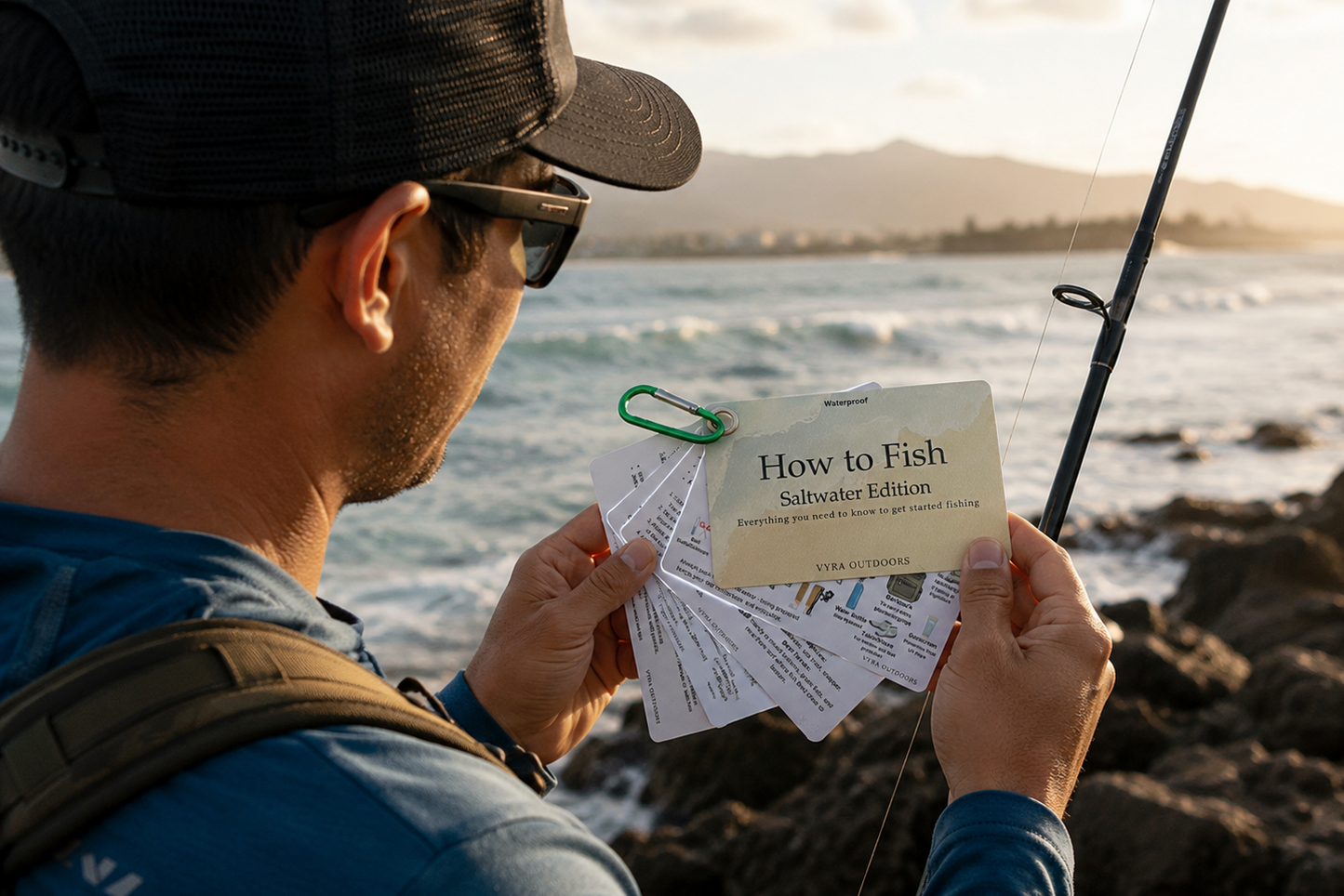 VYRA Saltwater Edition Fishing Tutorial Guide Cards